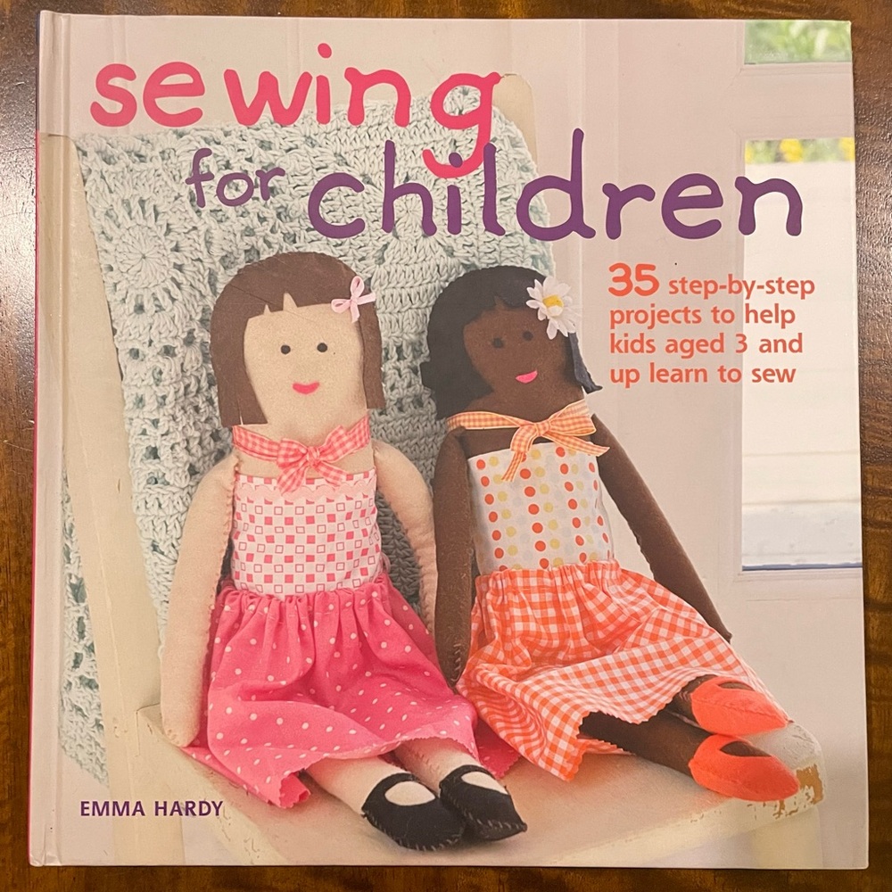 NEW beautiful hardcover sewing book for children
